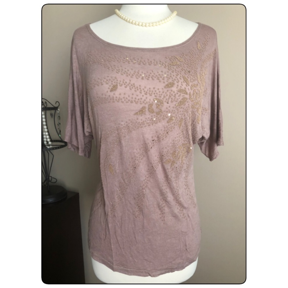 Bleeker & Mcdougal Sparkling Sequin Glamorous Top… - image 1